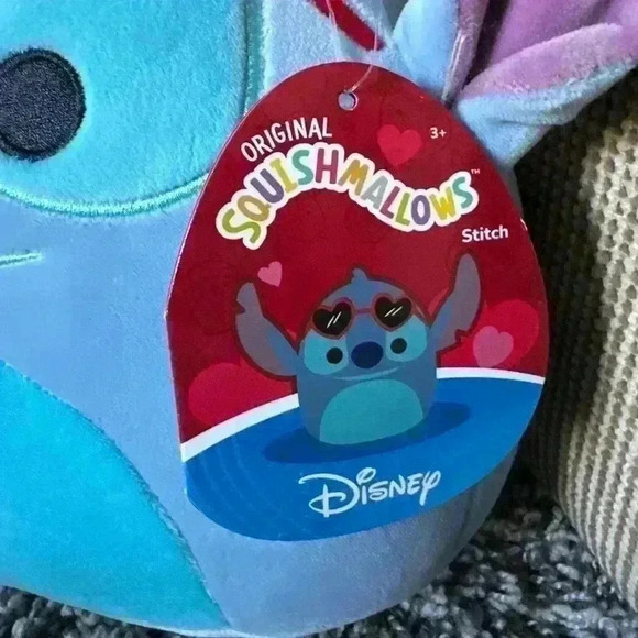 NWT Original Squishmallows 8" Disney Lilo & Stitch Valentines Day Stitch - Picture 3 of 3